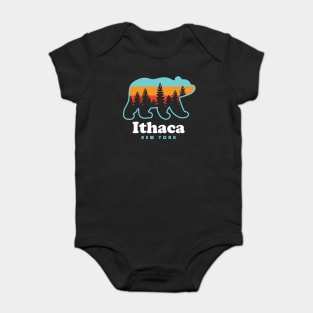 Ithaca New York Bear Baby Bodysuit